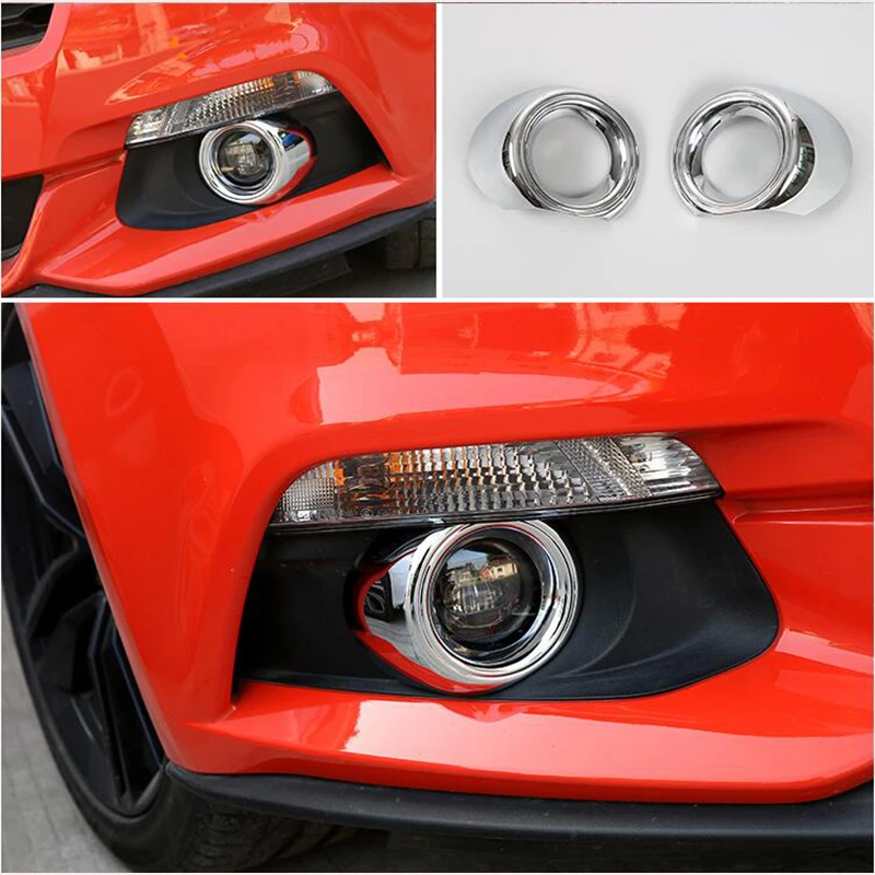 

For Ford Mustang 2015 2016 2017 ABS Front Head Fog Lamp Light Frame Cover Decoration Trim