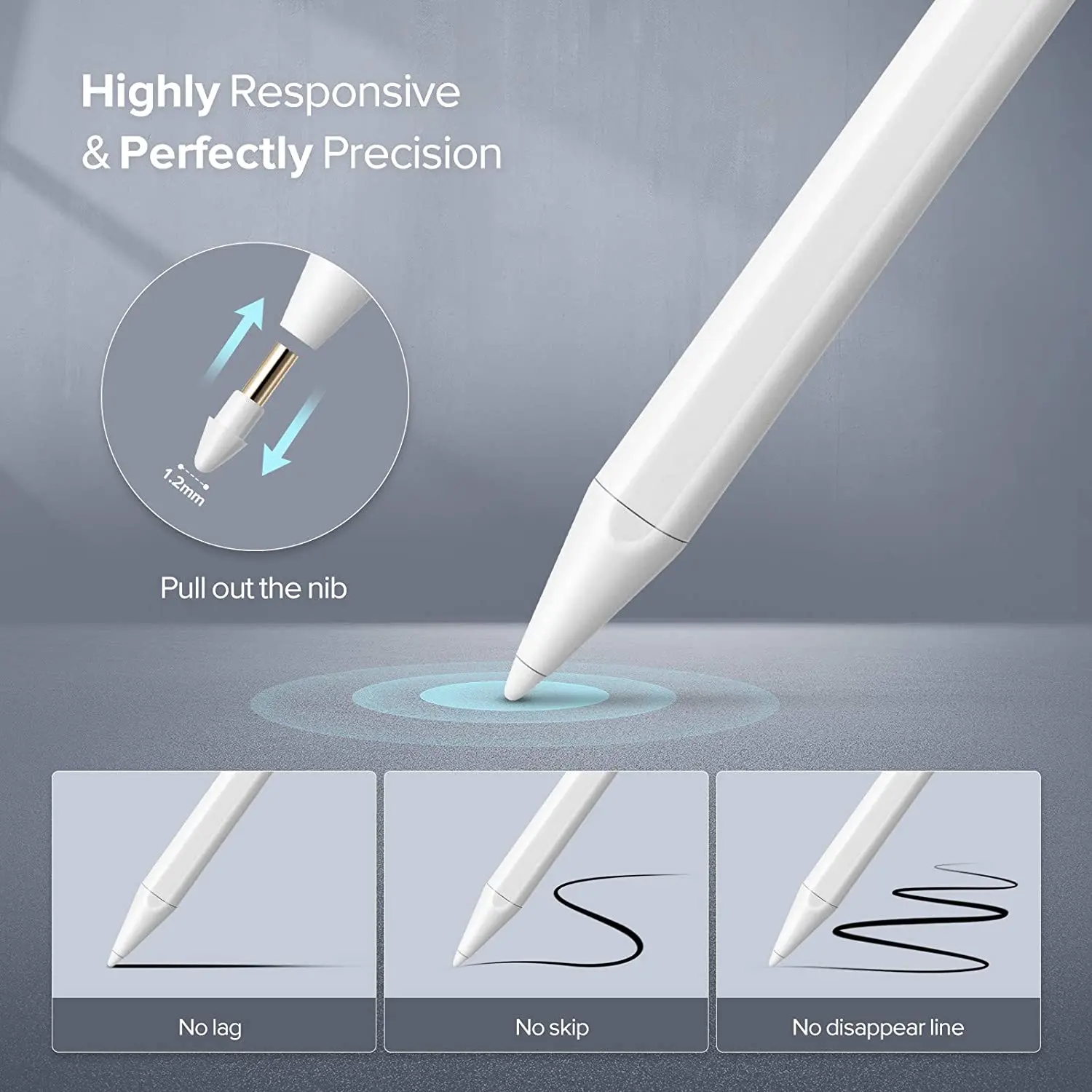 Для Apple Pencil 2 с Палм отказ от наклона чувствительность активный стилус для iPad Pro 11 12
