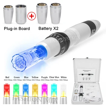 

Wireless Electric BB Cream Glow Pen 7 Color LED Light MTS Therapy Machine With 2 Pcs Recharge Battery For Anti Scar Acne Wrinkle