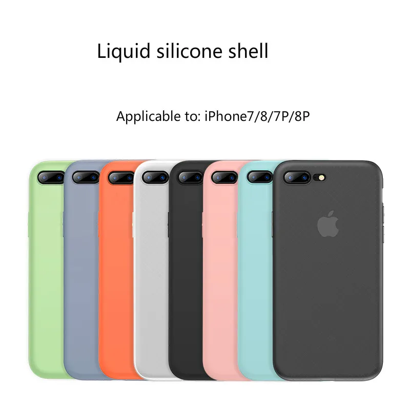 7plus жидкий силикагель 7p Полностью закрытый защитный комплект для 8 мобильных телефонов 8 ультратонкий