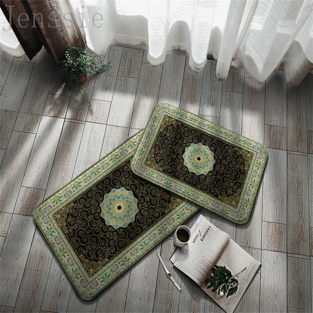Multiple Non-Slip Doormats Retro Aristocratic Entrance Area Hallway Balcony Porch Carpet Living Room Decor Kitchen Home Bath Rug 4