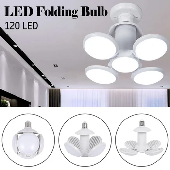 

LED Folding Bulb Football UFO Lamp 5 Leaf AC 85-265V LED Bulb E27 20W Super Bright LED Light Indoor Lighting Energy-saving Lamp