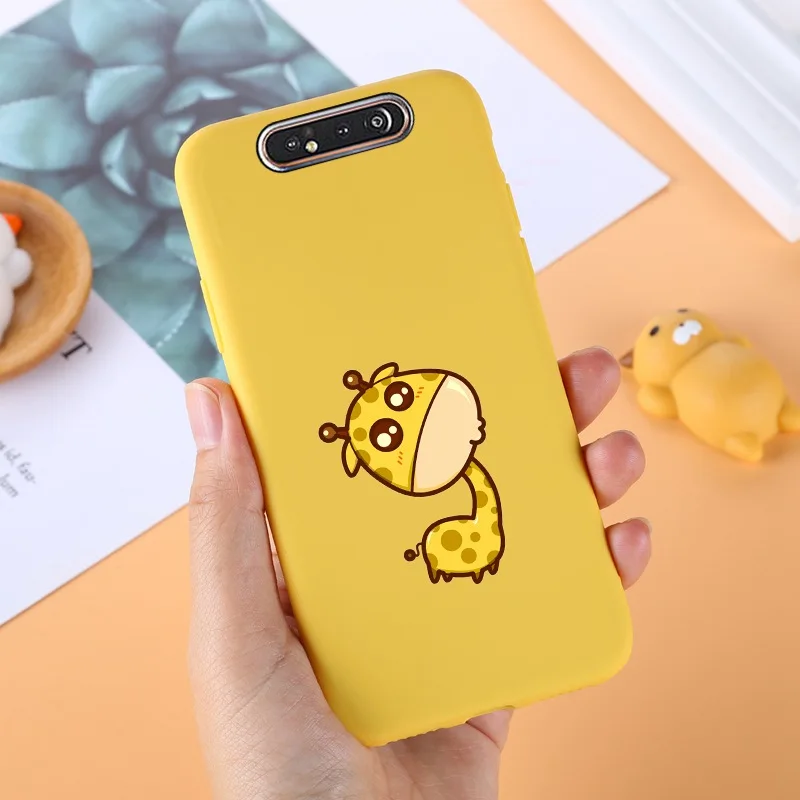 Yello ТПУ чехол для samsung Galaxy A80 силиконовый милый для samsung задняя крышка A 80 A805F A50 A70 A10 A20 A10S A40 протектор черный