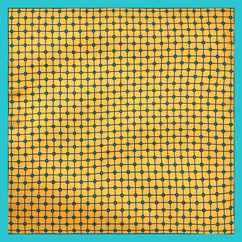 

2020 53x53 Ins checkerboard Air hostess Print women Silk twill scarf Satin square tie ladies foulard femme towel bufanda shawl