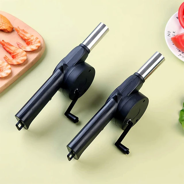Kültéri Főzés Bbq Ventilátor Kézzel Forgatott Légfúvó Hordozható Grill Égő Tűzhajók Lángos Gerjesztő Piknik Kemping Kiegészítők - Image 5
