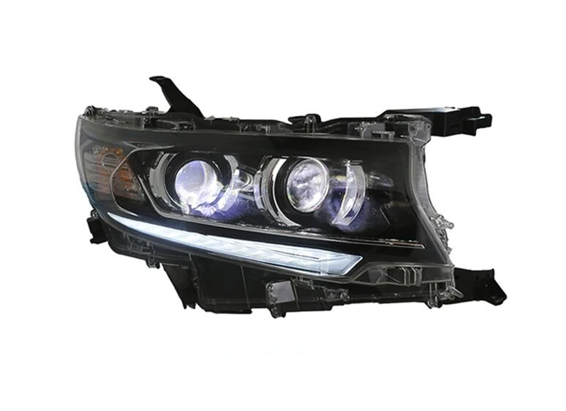 Автомобильные фары для Land Cruiser Prado, фары,,, h7, биксеноновые линзы, динамический сигнал поворота, светодиодный DRL