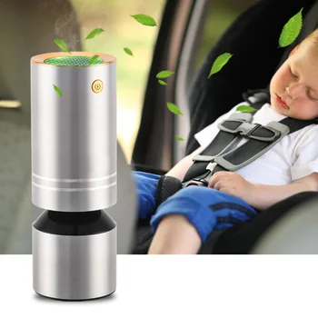 

12V Negative Ions HEPA Filter Auto Fresh Car Air Purifier Vehicle Interior Fresh Oxygen Bar Mini Ozone Ionizer Universal Home