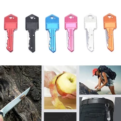 Porte Clé Multi Fruits à Lame Ensemble de Mini Couteau, Accessoire de Poche Pliable, Éplucheur pour le Camp, en Plein Air, Outil de Survie à Épluchage 