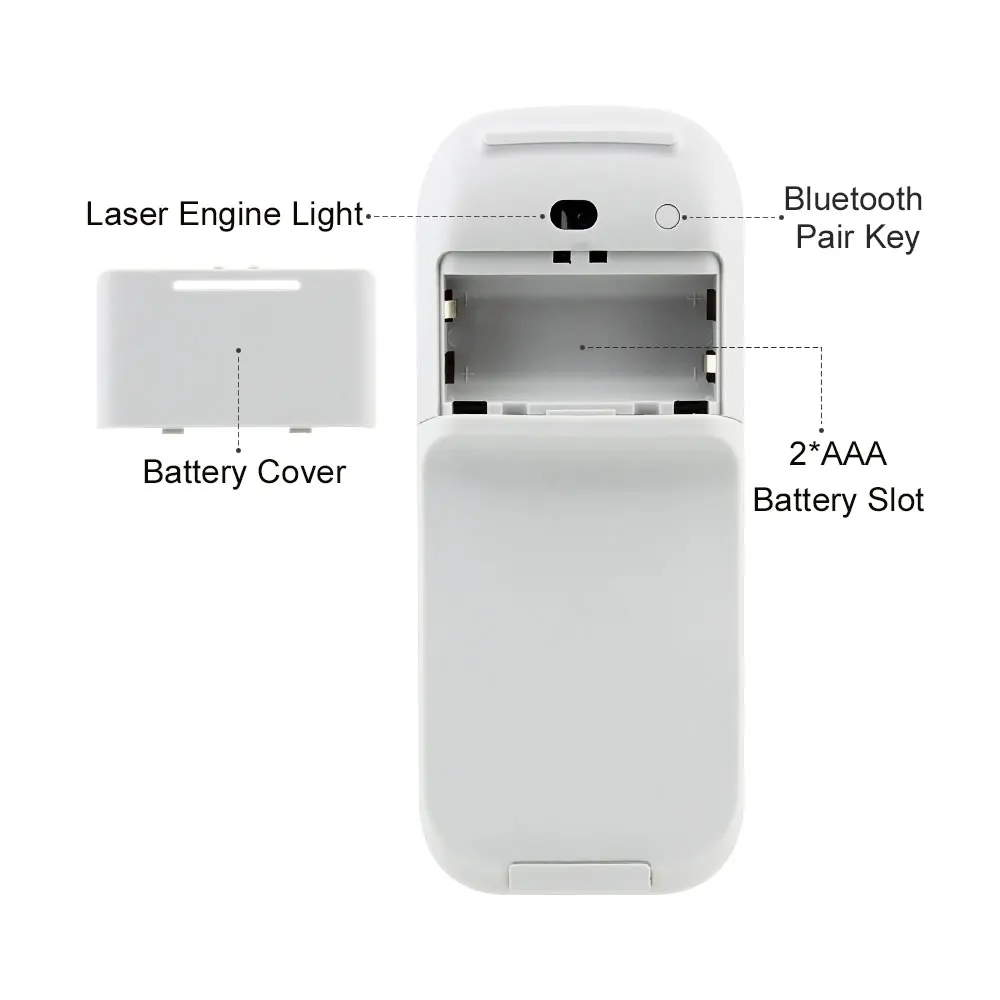 CHUYI Беспроводная Bluetooth Бесшумная мышь дуговой сенсорный ролик складной лазер Sem Fio