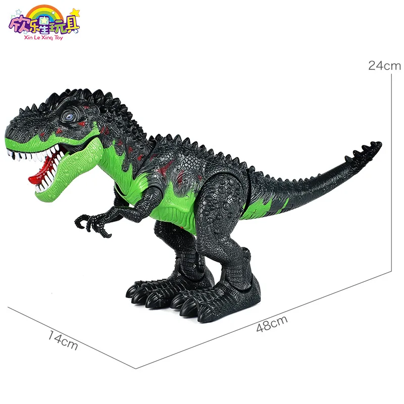 Большой размер Электрический T-Rex Моделирование Электрический динозавр модель игрушка с светильник и звук подарок на день рождения игрушка