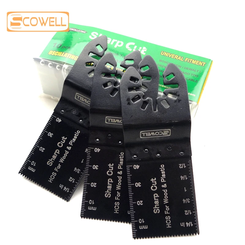 

10Pack 34mm HCS Oscillating Saw Blades For Wood Cut Plunge Multi Tool Saw Blade For Multimaster Tools Machines DIY Accessories