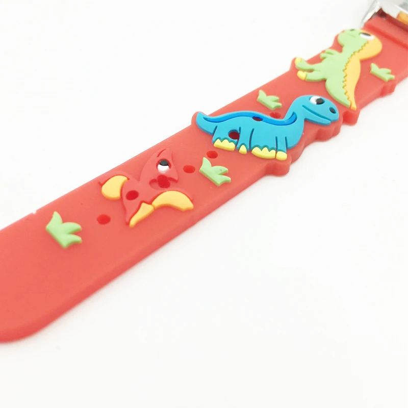 hot fashion 3D dinosaur analog quartz watch for kids boys girls wristwatches jelly silicone band studnets clock free drop shipping (5)