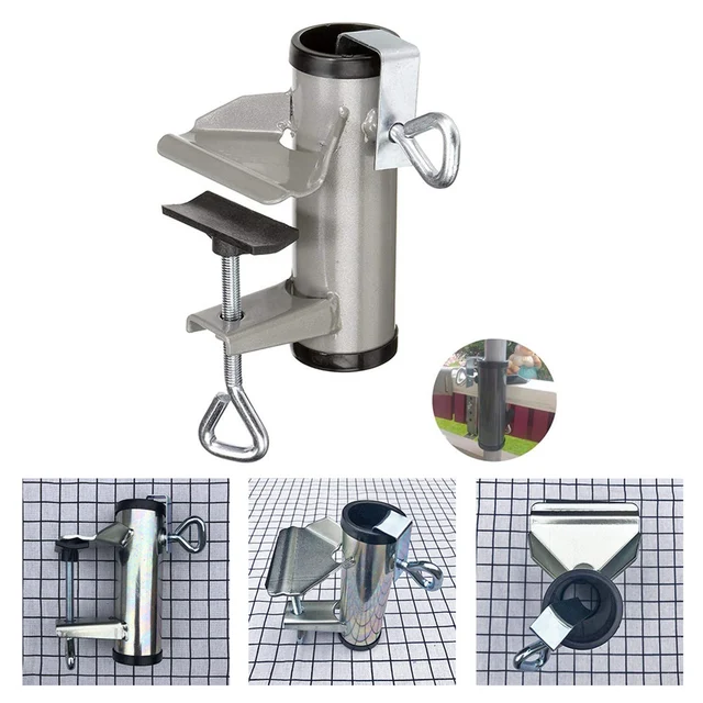 Terasz Esernyő Bilincs Pad Fedélzet Állvány Tartó Clip Strand Horgász - Image 2