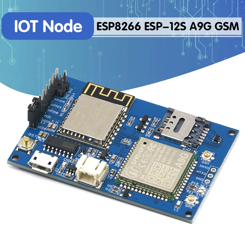 ESP8266 ESP-12S ESP12S A9G GSM GPRS + GPS IOT узел V1.0 модуль макетная плата с универсальным Wi-Fi и