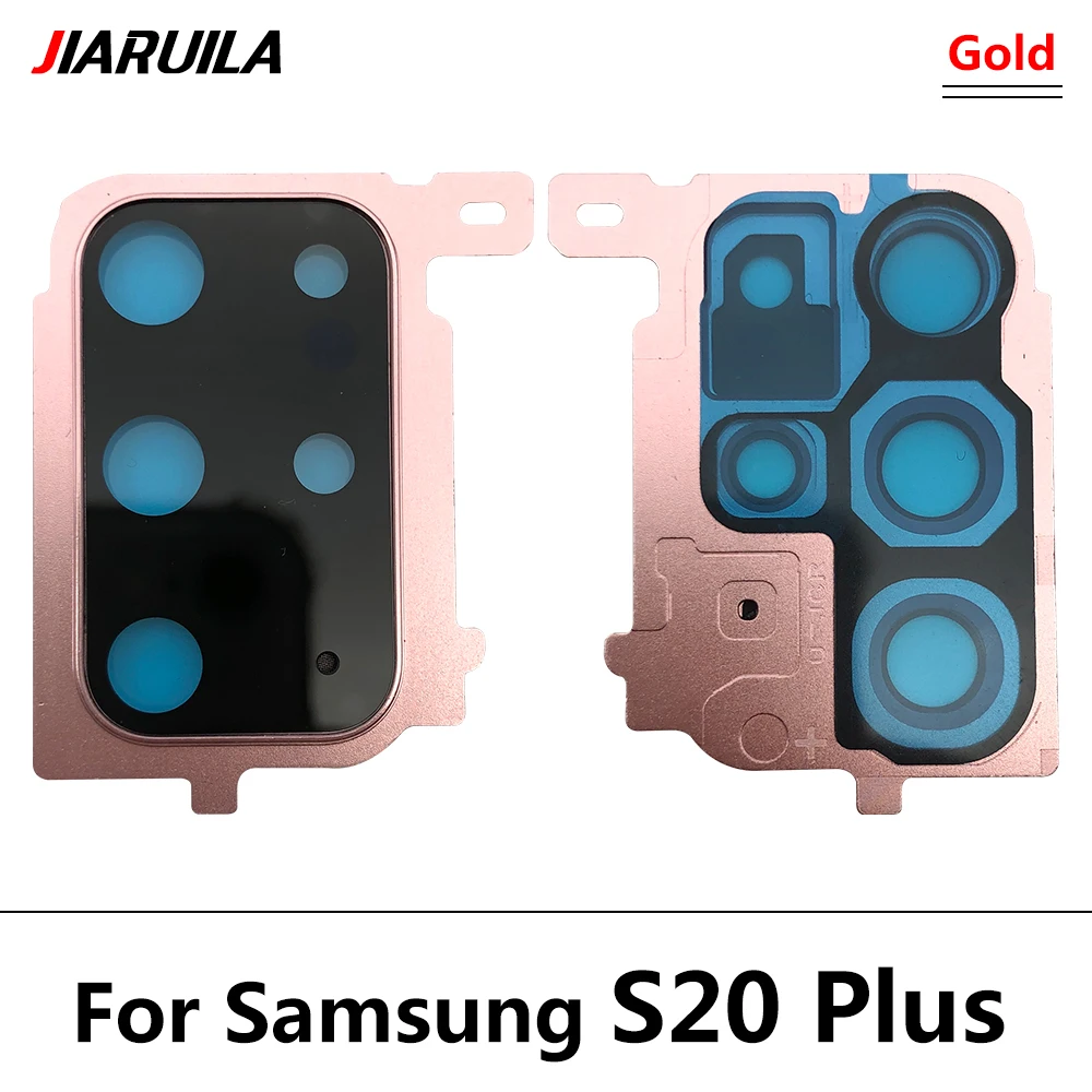 Premium Rear Camera Glass Lens Frame Holder with Adhesive Backing