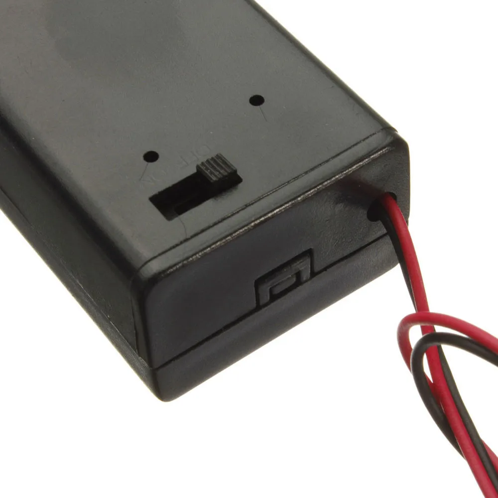 9 Volt Box Pack Power Toggle 1pc 9V Battery Holder ON/OFF Switch Power Bank Case