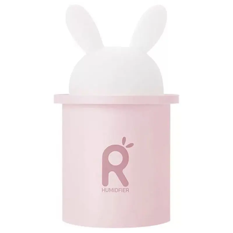 

Ultrasonic Air Humidifier For Baby Pregnant Cartoon Rabbit 250Ml Usb Essential Oil Diffuser Led Light Lamp Car Air Purifier