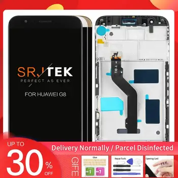 

For Huawei G8 LCD Display Touch Screen Digitizer Assembly with Frame Black White Golden Screen Replacement GX8 RIO-L02 RIO-L01
