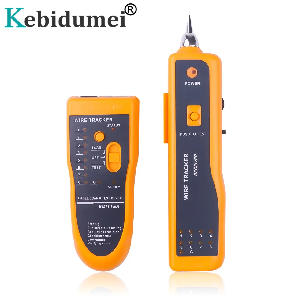 Тестер для кабеля RJ11 телефонный шнур с разъемами RJ45 и Cat6 тестер кабелей Ethernet LAN