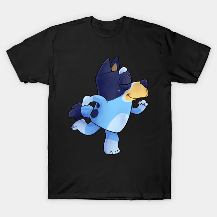 Bluey's dance/футболка Bluey; Милая футболка blue heeler с рисунком собаки; Танцевальная футболка bluey