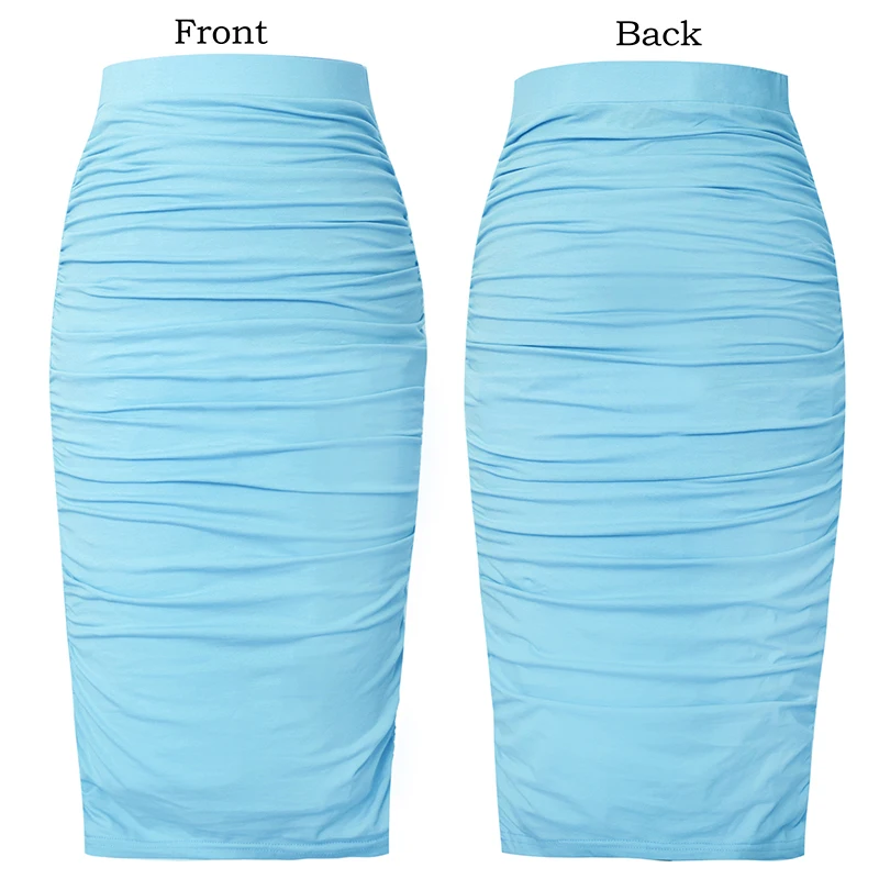 Vfemage Womens Elegant Ruched Ruffle High Waist Leopard Floral Print Slim Casual Work  Party Pencil Midi Mid-calf Skirt  1023