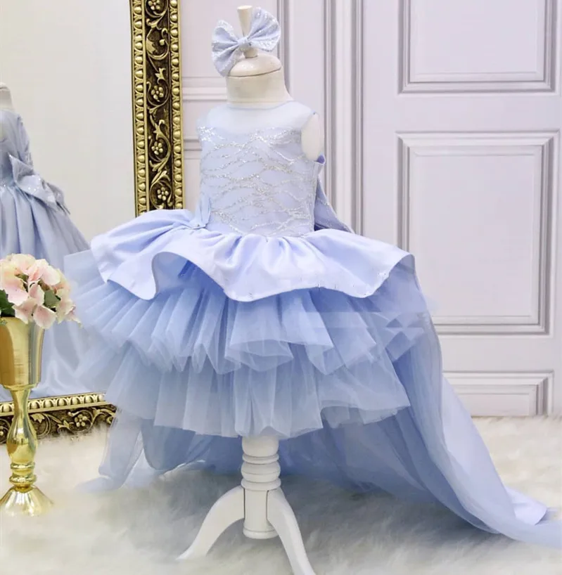 

New Puffy Baby Girls Dresses Tutu Layered Tulle Kids Clothes Princess Pageant Gown Girl Dress PhotoShoot