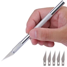 Blade Knife Paper-Cutter Craft-Pen Cutting-Supplies Engraving Stationery Utility Metal-Handle