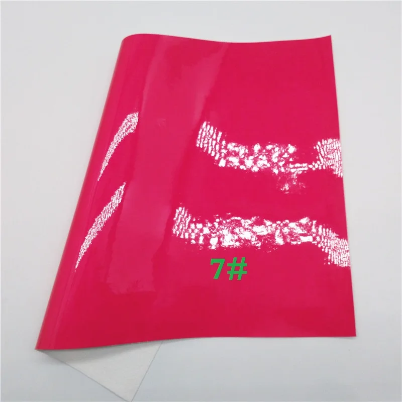 7 Glitterwishcome 21X29 см A4 размер винил для бантов неоновая лакированная кожа ткань искусственная кожа листы для бантов, GM681A - Цвет: 7