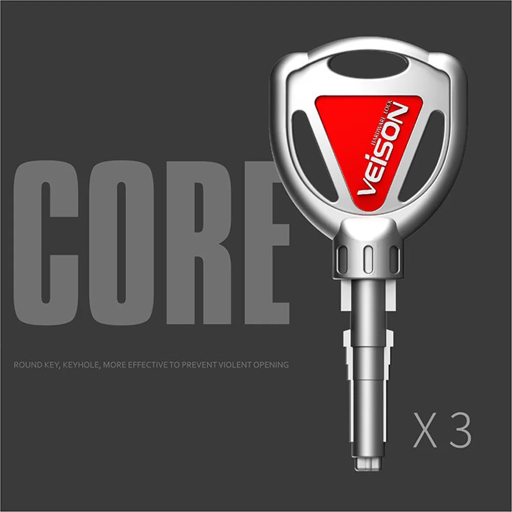VEISON Stainless Steel Motorcycle Lock Bicycle Theft Pretection Brake Moto Motorbike Lock Waterproof bike Lock