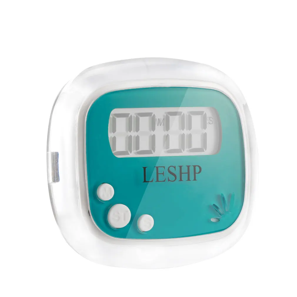 LESHP Portable Mini ABS LCD 4 Digits Display Digital Magnetic Back Kitchen Timer Countdown Timer With Timer Memory Recall