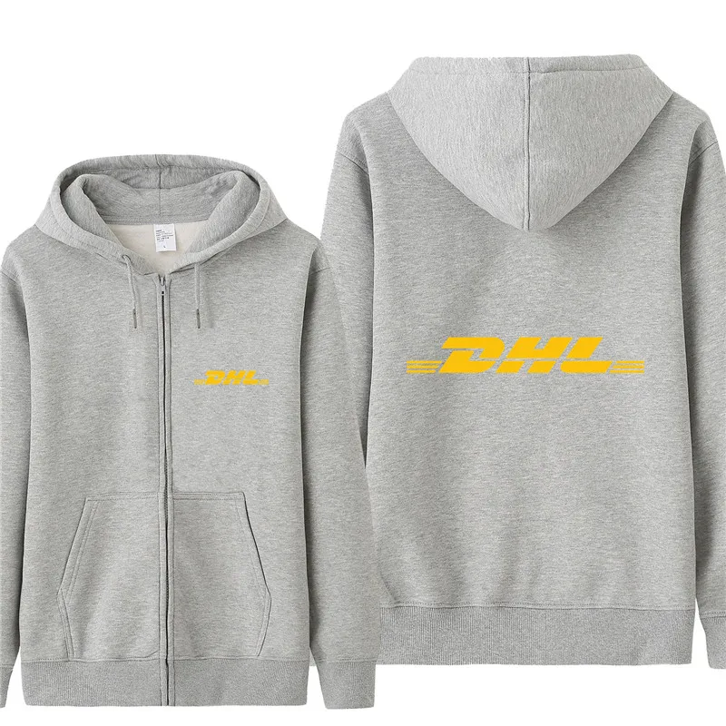 as picture Новая DHL толстовка с капюшоном для мужчин осеннее пальто пуловер флисовая куртка унисекс Мужские DHL толстовки HS-058 - Цвет: as picture