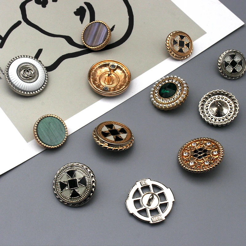 Coat British Style Buttons Metal Needlework Accessories Button