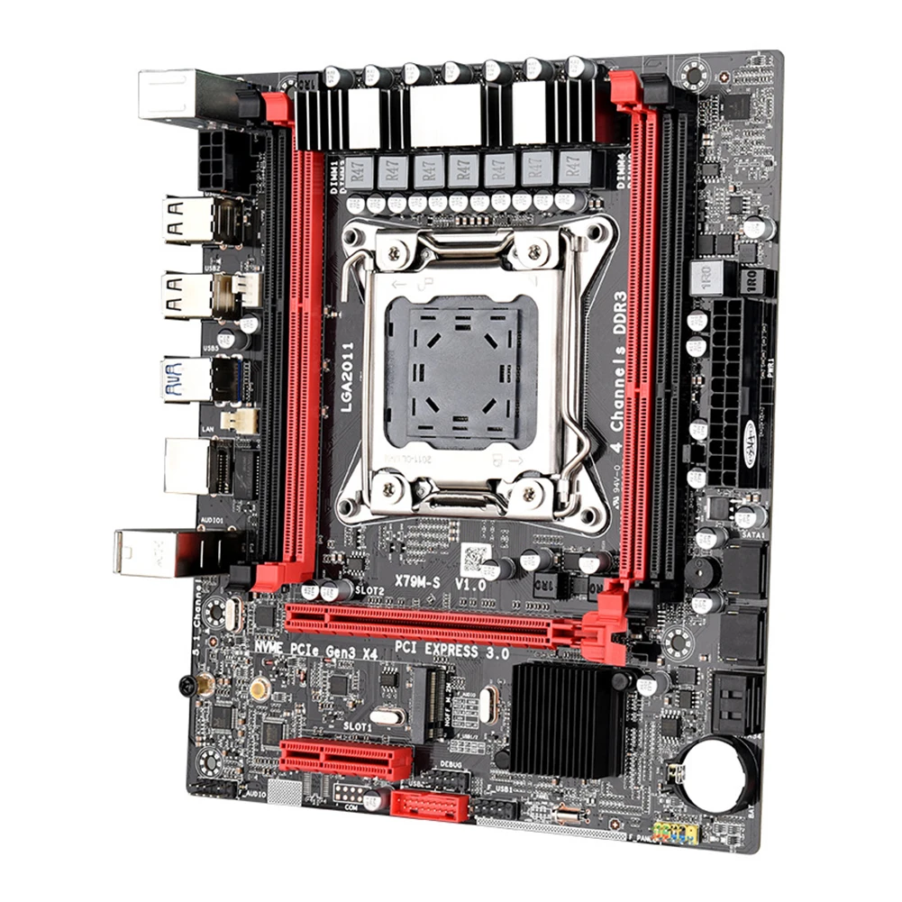 X79 2011 Pin Computer Accessories Replacement Components High Speed Motherboard PC Home Strong Compatibility Office For I7 E5