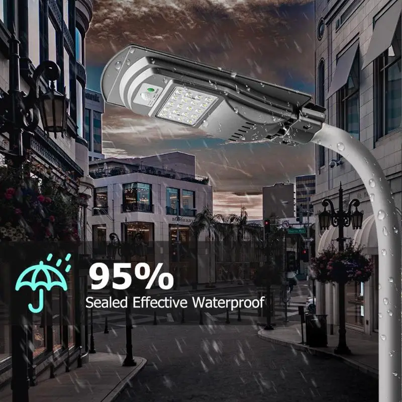 40 Вт 2835SMD 40LED ультра яркий водонепроницаемый Солнечный свет Открытый Дорожный Уличный настенный индукционный светильник