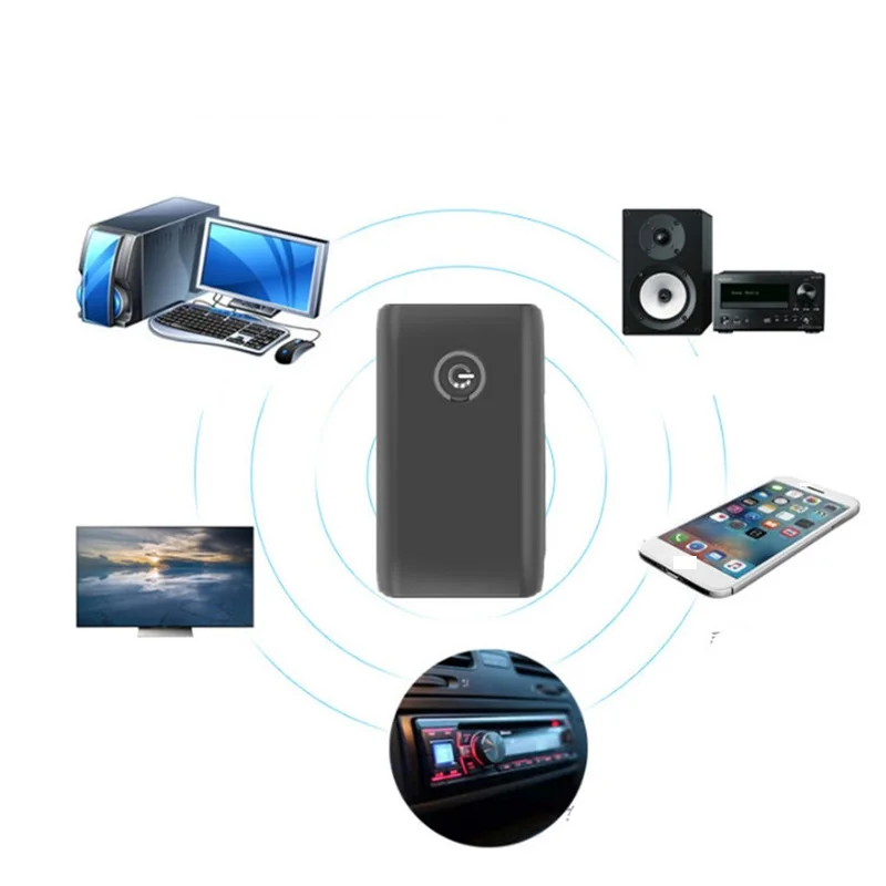 2in1 Wireless 3 5mm Bluetooth 5 0 Transmitter Receiver AUX Adapter Low Latency for TV PC Speaker Headphones Car