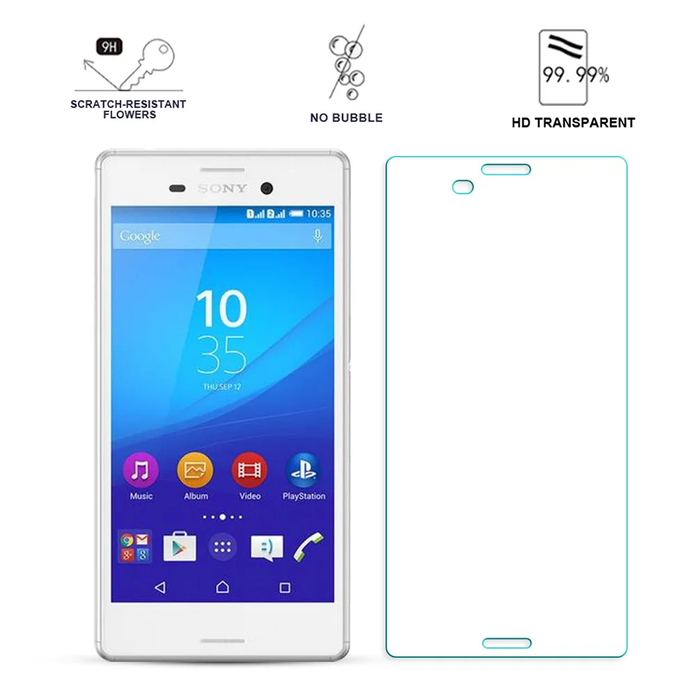2.5D экран с закругленными краями для sony Xperia M4 Aqua E2303 E2333 E2353 закаленное стекло
