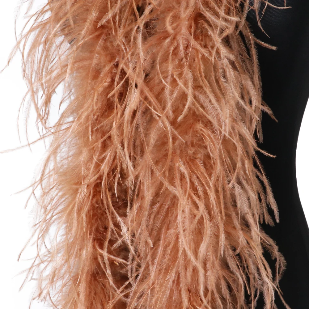 2ply Fluffy Dyed Ostrich Feathers Boa Ribbon 2Meter Wedding Party