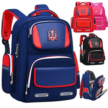 

British style kids orthopedic school backpacks Children schoolbags for grades 1-3-6 Large capacity primary schoolbags mochila