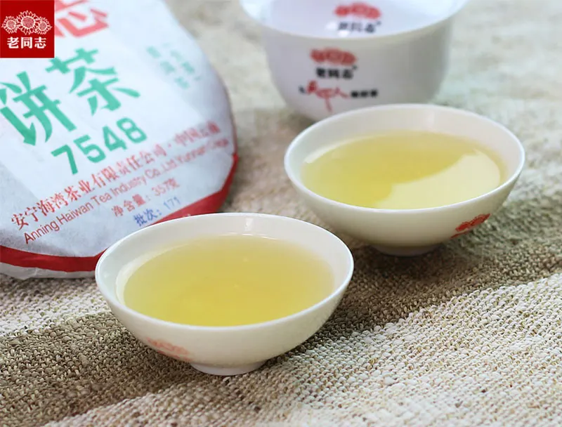 Haiwan Pu'er 7548 партия 171 старый Камрад Shen Pu'er чай 357 г