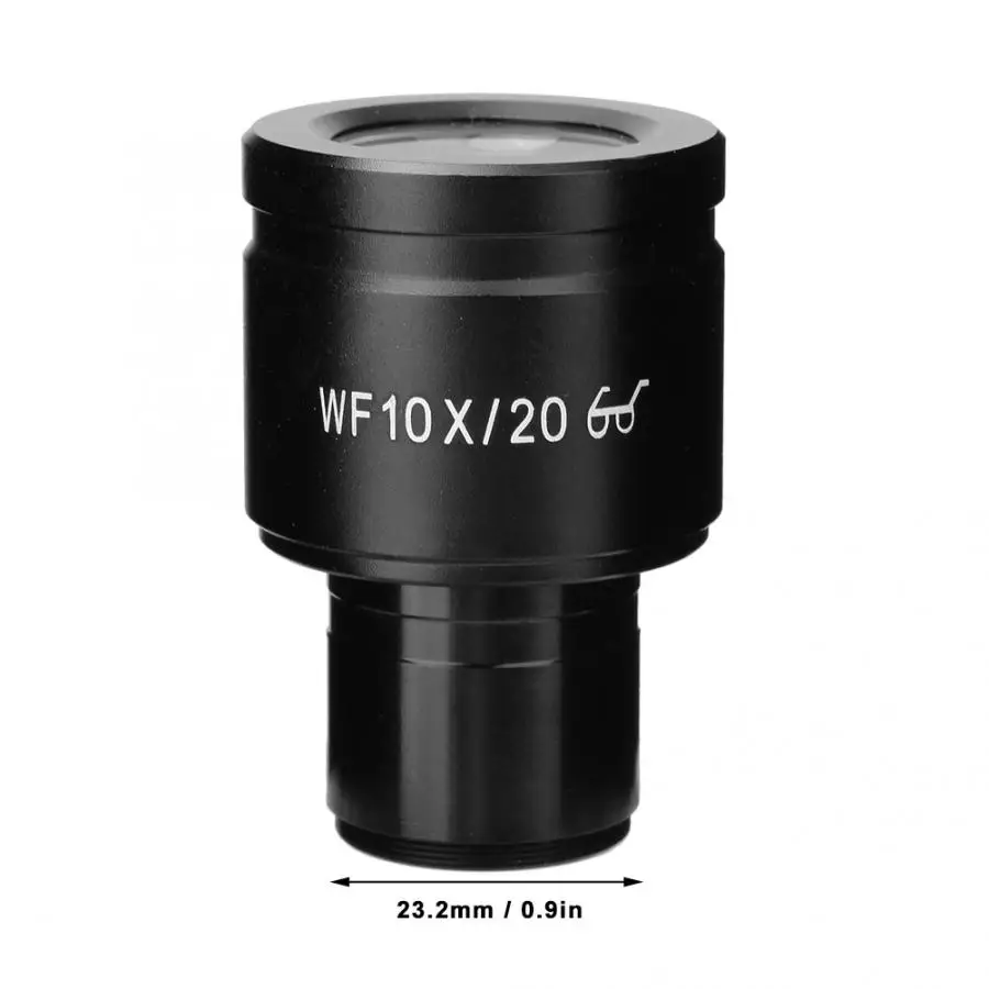 Широкоугольный окуляр линзы WF10X/20 мм со шкалой для биологического микроскопа