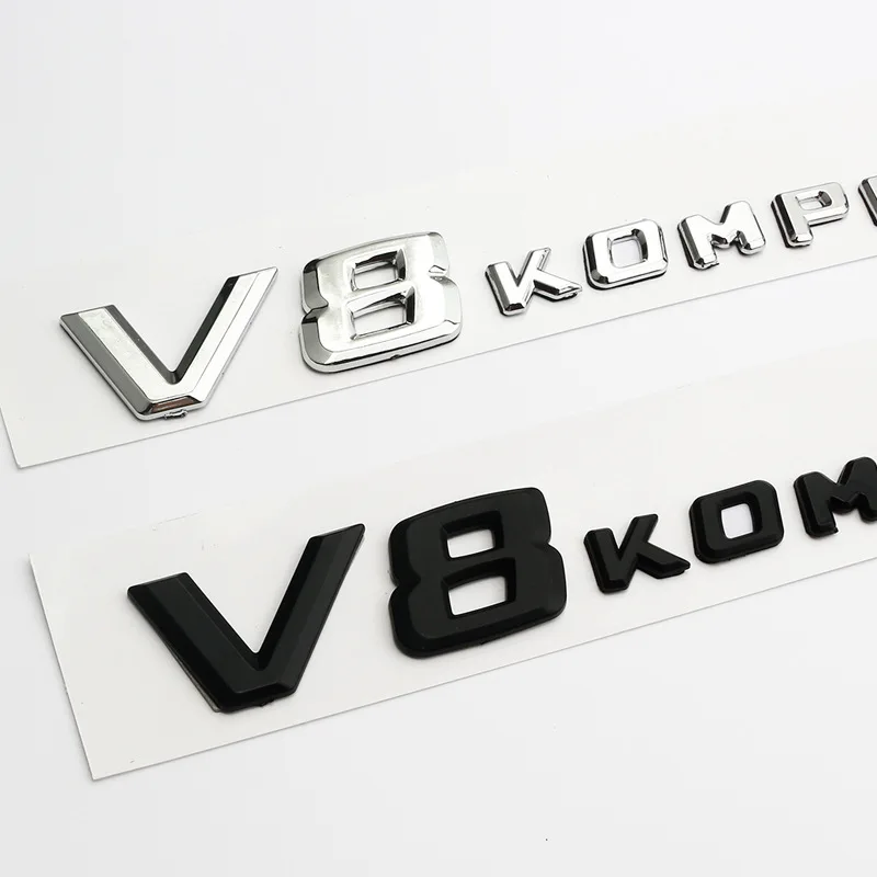 ABS логотип кузова автомобиля для Mercedes-Benz V8 компрессор V12 буквенный знак наклейка