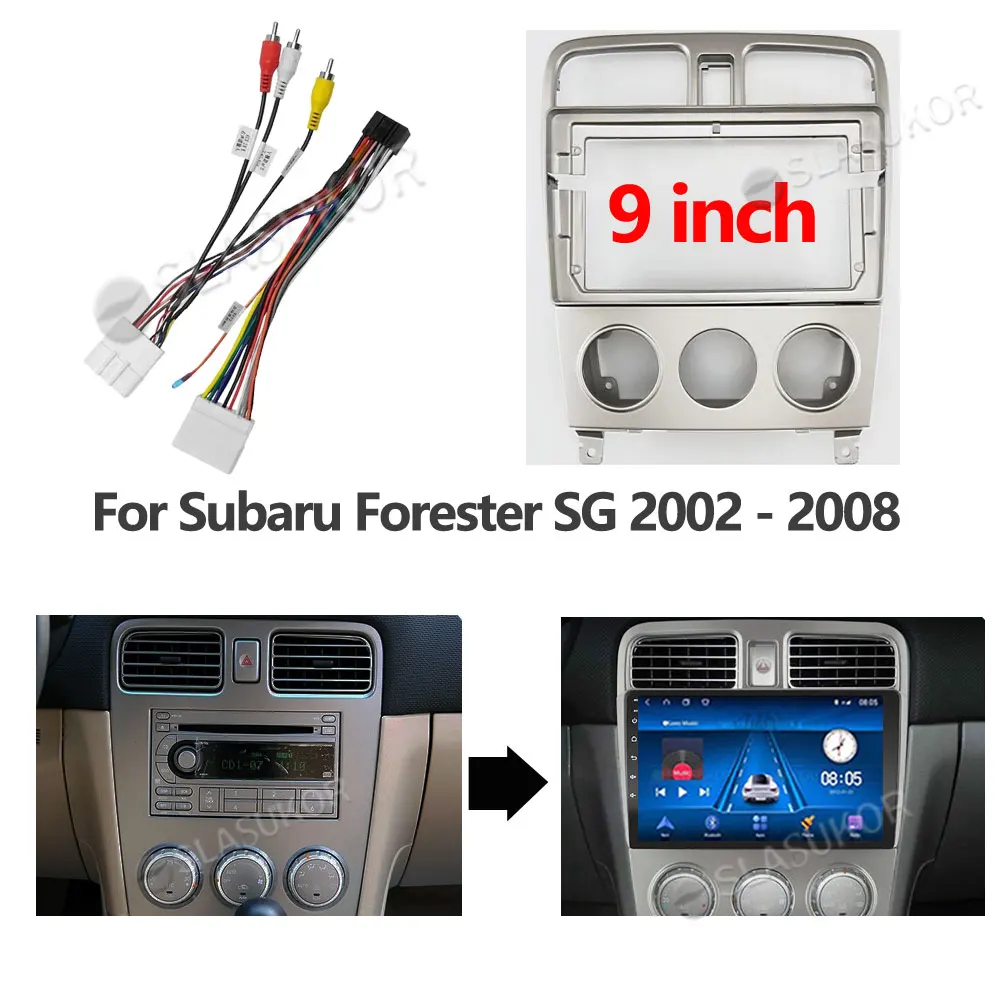 Панель управления для Subaru Forester 2002 2003 2004 2005-2008 9 дюймов 2DIN | Автомобили и мотоциклы