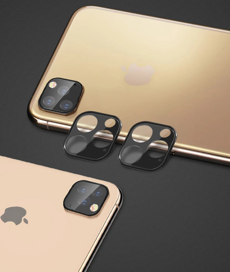 10 шт. полное покрытие против царапин объектив камеры закаленное стекло для iPhone 11 Pro Max металлическое стекло защитная темно-зеленая пленка