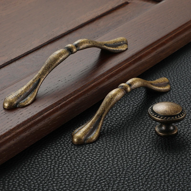 Furniture Handles Kitchen Door Handles Retro Cupboard Pull Handles Metal 128mm Wardrobe Kitchen Drawer Cabinet Door Handle