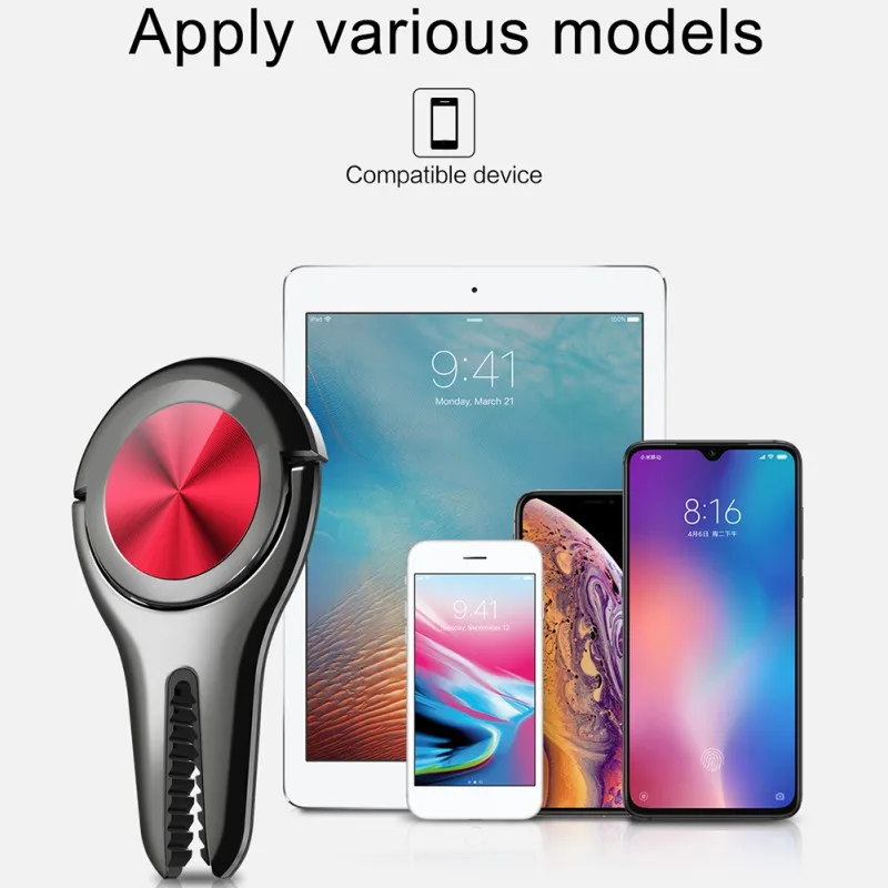 

Magnetic Finger Ring Phone Bracket Holder Multipurpose Mobile Phone Holder 360 Degree Car Air Vent Grip Mount Stand Rotation