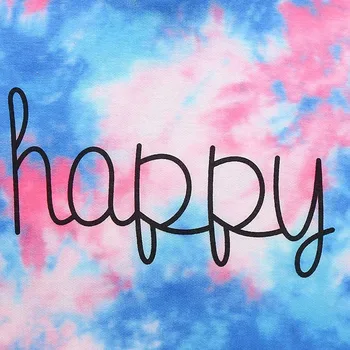 Autumn Children Sweatshirts Teen Girls Crop Tops Tie-dye Hoodies Long Sleeve Pullover Kids Fashion Sweatshirts  6 8 10 12 14Y 3