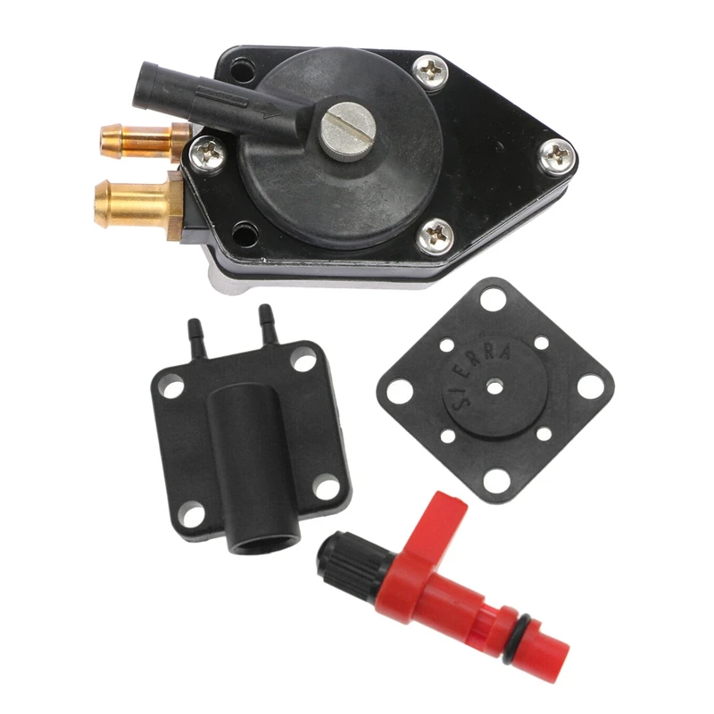 1 Set Primer Solenoid Service Maintenance Valve for Johnson Evinrude & 1 Pcs Fuel Pump 438559