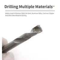 Les forets en carbure avec des forets à tige droite en acier au tungstène sont utilisés pour l'acier, le fer, l'alliage d'aluminium, les carreaux de céramique, ensemble de 3 à 20mm 2