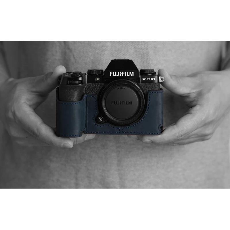 Mrstone Fujifilm X-s10 Case da Câmera Artesanal Capa de Couro Genuíno Acessórios - Image 2