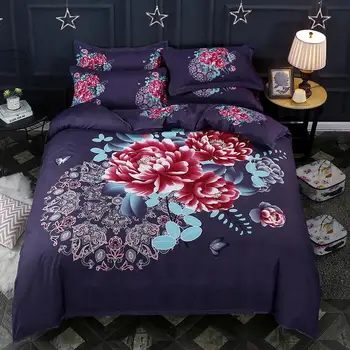 

Amazon is selling chinese-style luxury big-print printed cashmere and woolen wedding bedding sets with four pieces
